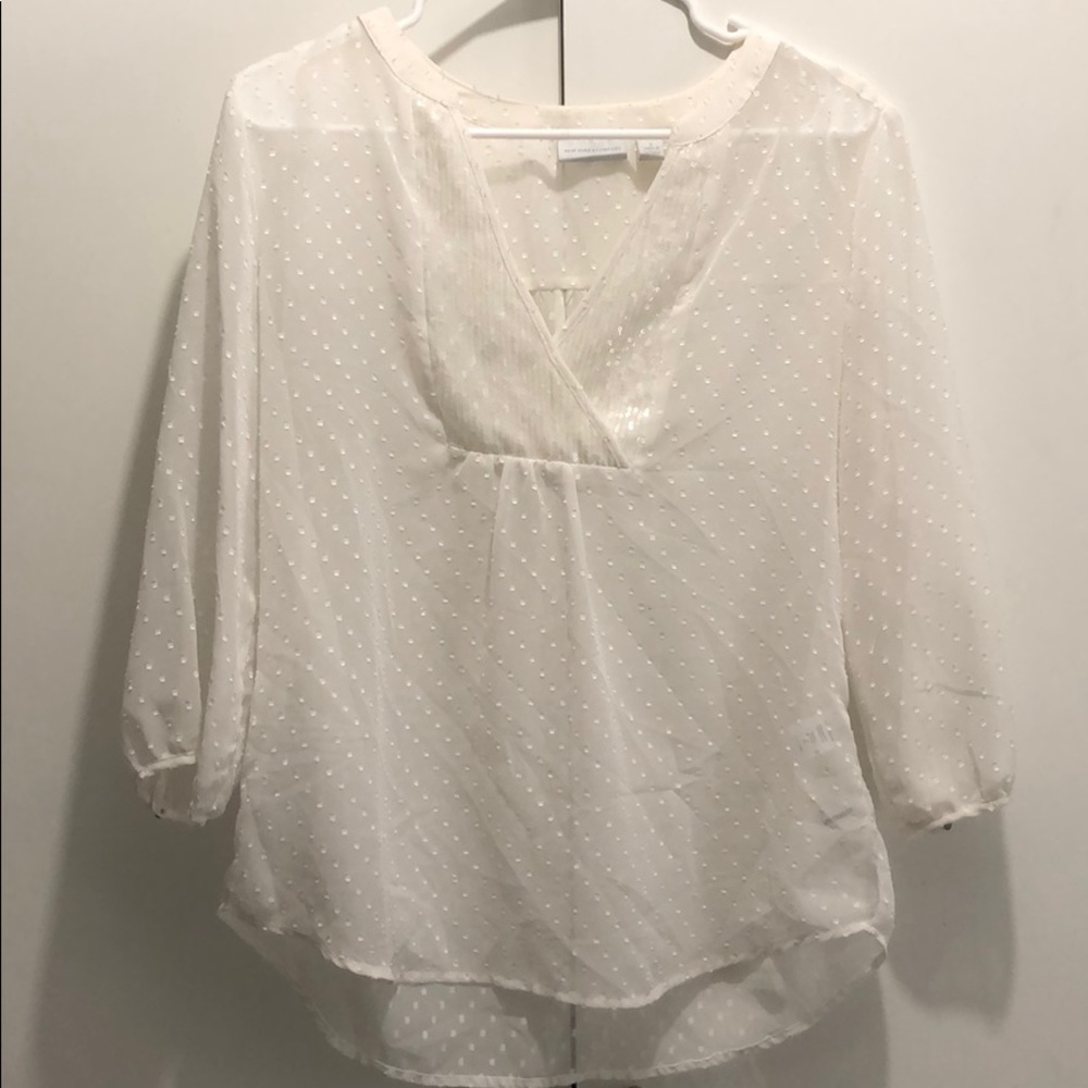 New York & Company(three quarter sleeve blouse)